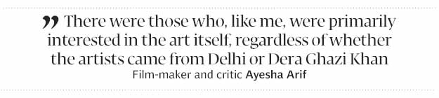 Film-maker and critic Ayesha Arif